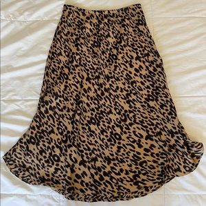 Cheetah midi skirt